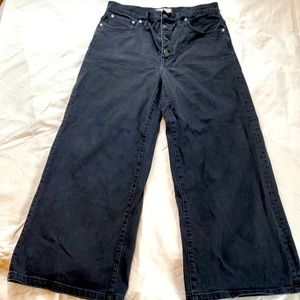 Madwell Wide-leg cropped Jeans